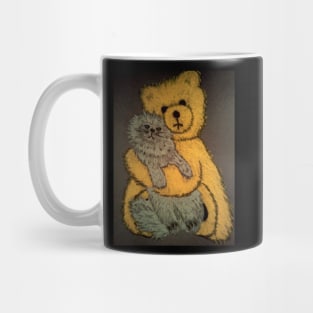 THE CAT AND THE TEDDY BEAR Mug